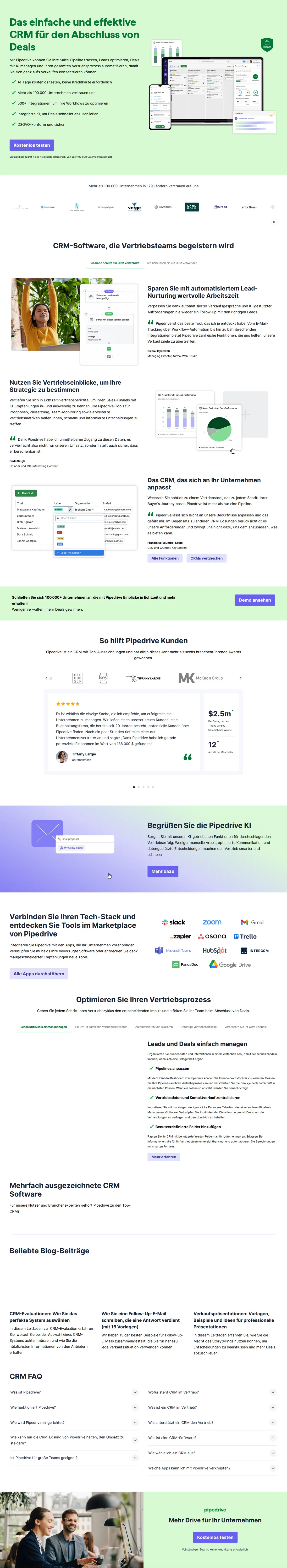 Pipedrive dashboard for Pipedrive